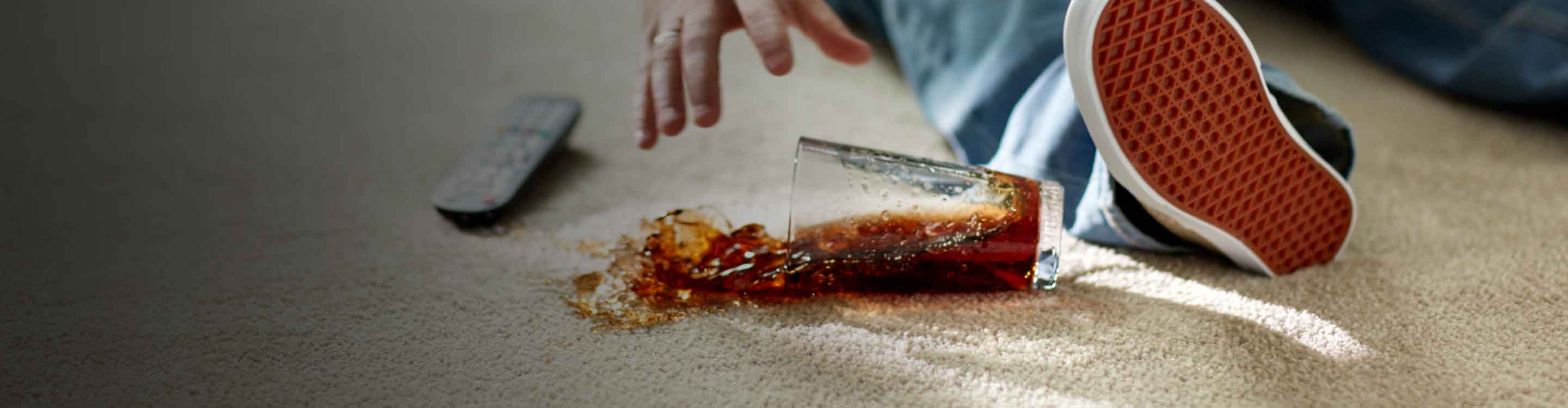 soda spill on carpet